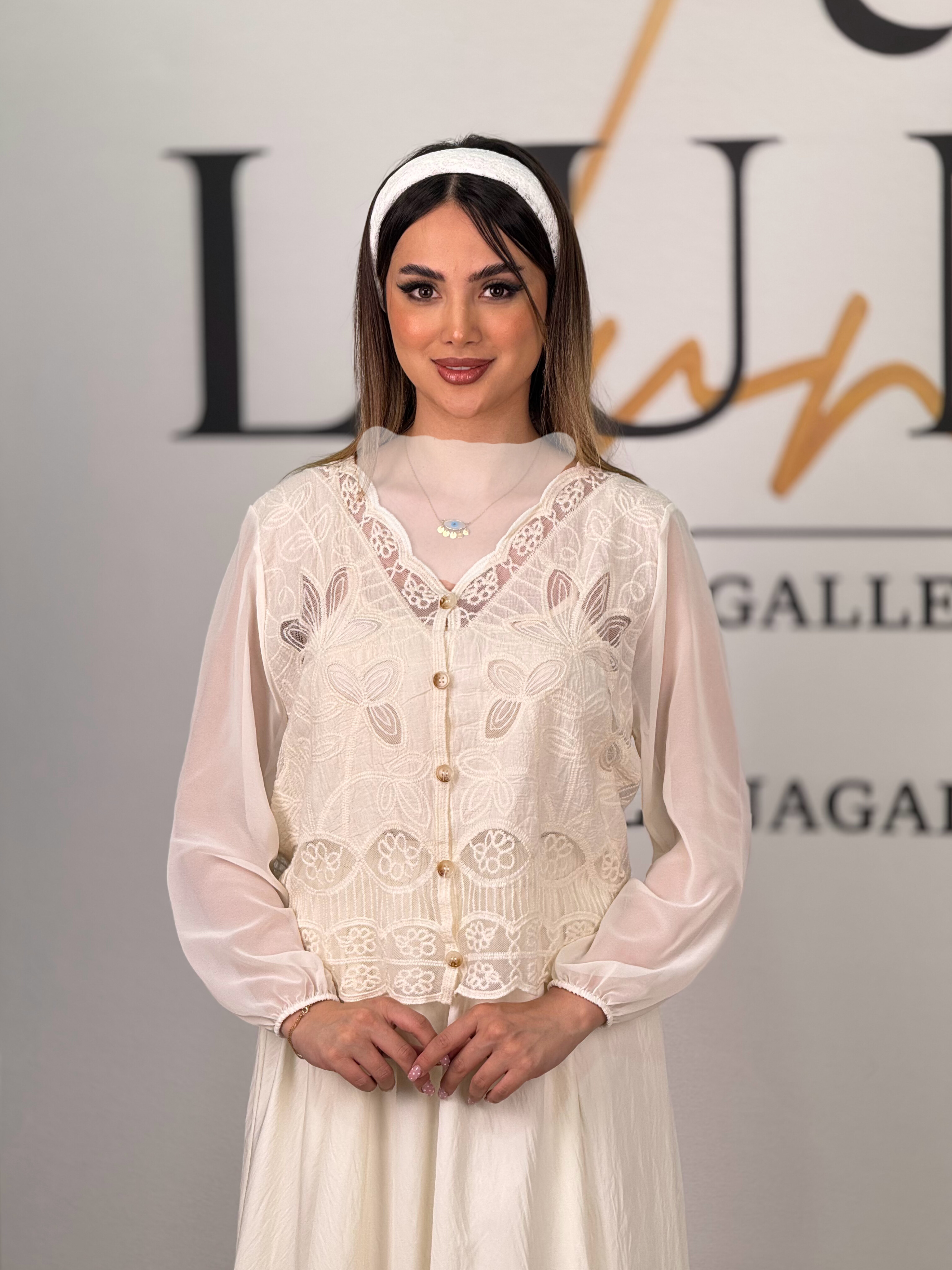 شومیز قلاب بافی رامان