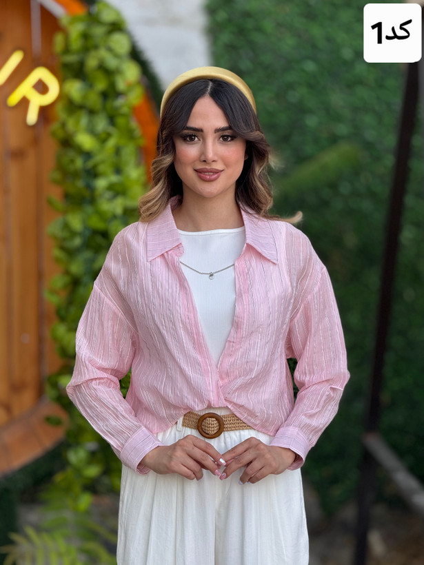 شومیز جلوگره وارداتی + تاپ