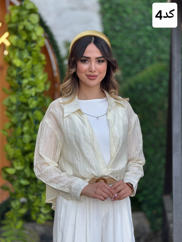 شومیز جلوگره وارداتی + تاپ