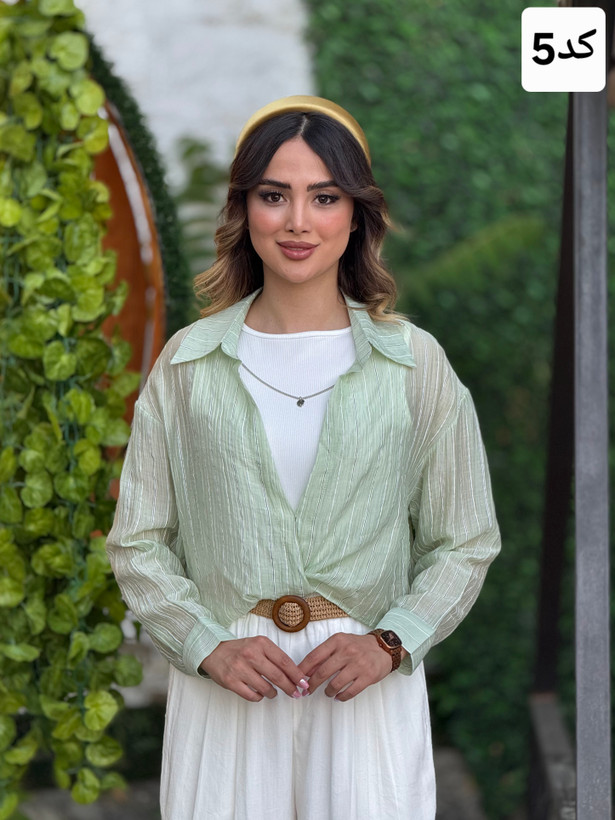 شومیز جلوگره وارداتی + تاپ